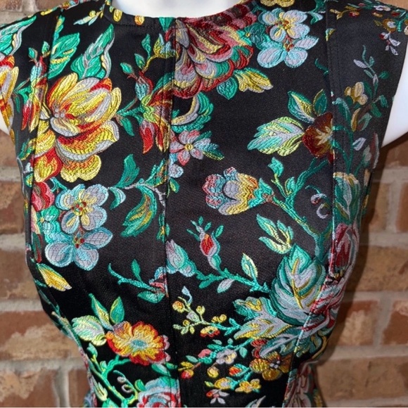 Marques' Almeida Brocade Sleeveless DENIM Dress Assymetric Hem size L(8) NWT - Picture 7 of 15